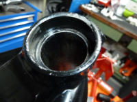 Lagerschale entfernt